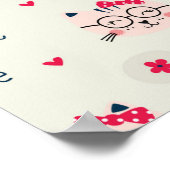 Katzenmuster Poster (Ecke)