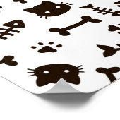 Katzenmuster Poster (Ecke)
