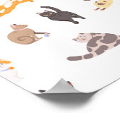 Katzenmuster Poster (Ecke)