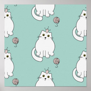 Katzenmuster Poster
