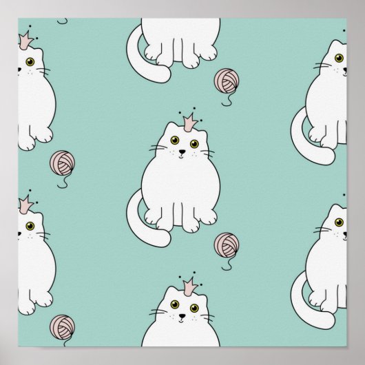 Katzenmuster Poster (Vorne)