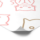 Katzenmuster Poster (Ecke)