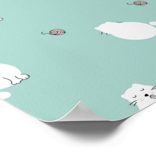 Katzenmuster Poster (Ecke)