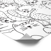 Katzenmuster Poster (Ecke)