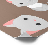 Katzenmuster Poster (Ecke)