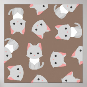 Katzenmuster Poster