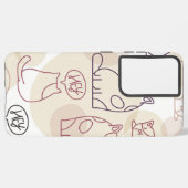 Katzenmuster Samsung Galaxy Hülle (Linke Seite)