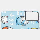 Katzenmuster Samsung Galaxy Hülle (Linke Seite)