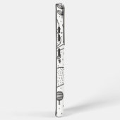 Katzenmuster Samsung Galaxy Hülle (Rechte Seite)