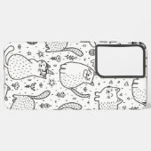 Katzenmuster Samsung Galaxy Hülle (Linke Seite)