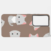 Katzenmuster Samsung Galaxy Hülle (Linke Seite)