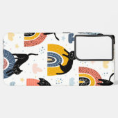 Katzenmuster Samsung Galaxy Hülle (Linke Seite)