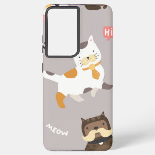 Katzenmuster Samsung Galaxy Hülle