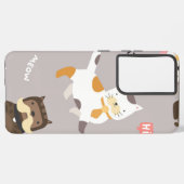 Katzenmuster Samsung Galaxy Hülle (Linke Seite)