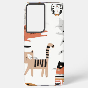 Katzenmuster Samsung Galaxy Hülle