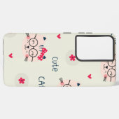 Katzenmuster Samsung Galaxy Hülle (Linke Seite)
