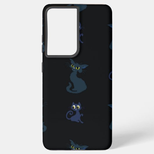 Katzenmuster Samsung Galaxy Hülle (Rückseite)