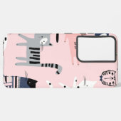 Katzenmuster Samsung Galaxy Hülle (Linke Seite)