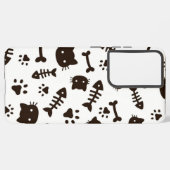 Katzenmuster Samsung Galaxy Hülle (Linke Seite)