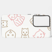 Katzenmuster Samsung Galaxy Hülle (Linke Seite)