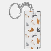 Katzenmuster Schlüsselanhänger (Vorderseite links)