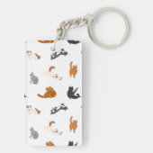 Katzenmuster Schlüsselanhänger (Rückseite)