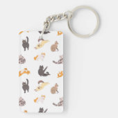 Katzenmuster Schlüsselanhänger (Rückseite)