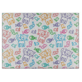 Katzenmuster Schneidebrett (Vorderseite)