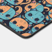 Katzenmuster Schreibtischunterlage (Ecke)