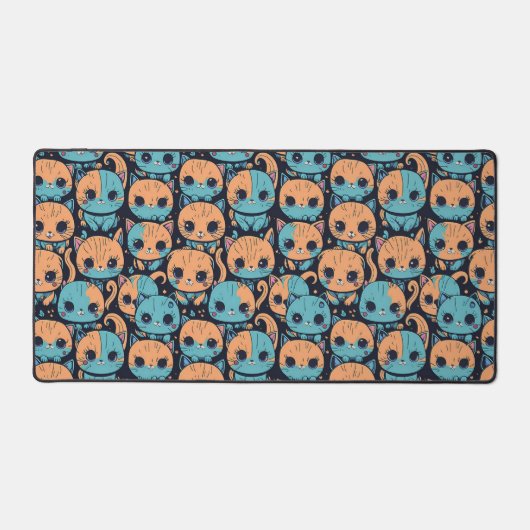 Katzenmuster Schreibtischunterlage (Vorderseite)