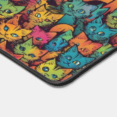 Katzenmuster Schreibtischunterlage (Ecke)