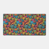 Katzenmuster Schreibtischunterlage (Vorderseite)