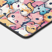 Katzenmuster Schreibtischunterlage (Ecke)