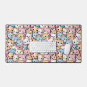 Katzenmuster Schreibtischunterlage (Tastatur & Maus)