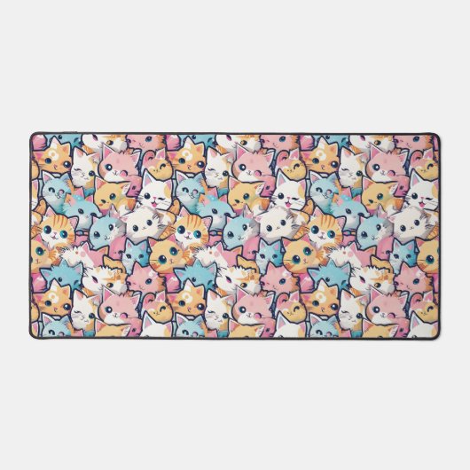 Katzenmuster Schreibtischunterlage (Vorderseite)