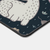 Katzenmuster Schreibtischunterlage (Ecke)