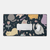Katzenmuster Schreibtischunterlage (Tastatur & Maus)