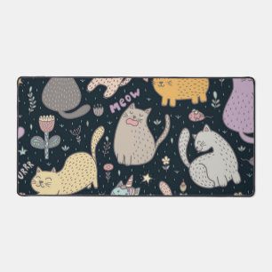 Katzenmuster Schreibtischunterlage