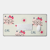 Katzenmuster Schreibtischunterlage (Tastatur & Maus)