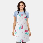 Katzenmuster Schürze (Getragen)