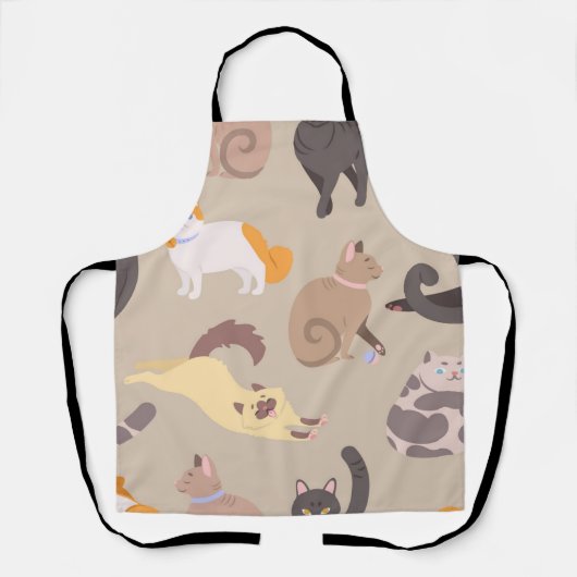 Katzenmuster Schürze (Vorderseite)