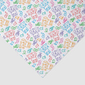 Katzenmuster Seidenpapier (Ausschnitt)