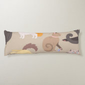 Katzenmuster Seitenschläferkissen (Rückseite)