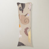 Katzenmuster Seitenschläferkissen (Vorderseite Vertikal)