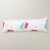 Katzenmuster Seitenschläferkissen (Rückseite)