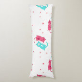 Katzenmuster Seitenschläferkissen (Vorderseite Vertikal)