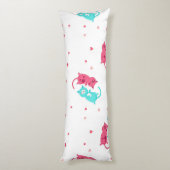 Katzenmuster Seitenschläferkissen (Rückseite (Vertikal))