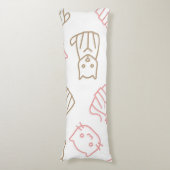 Katzenmuster Seitenschläferkissen (Vorderseite Vertikal)