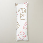 Katzenmuster Seitenschläferkissen (Rückseite (Vertikal))