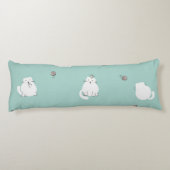 Katzenmuster Seitenschläferkissen (Rückseite)